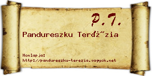 Pandureszku Terézia névjegykártya